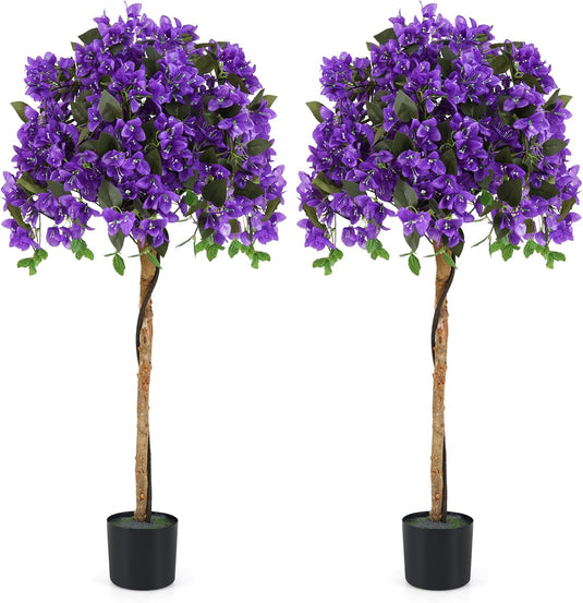 Goplus 53” Bougainvillea Artificial Tree with 576 Flowers