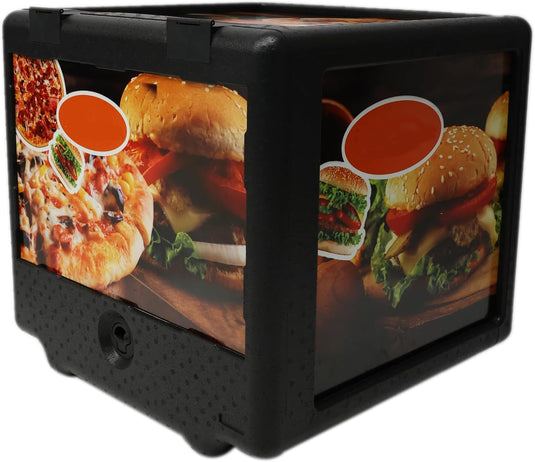 Goplus 2 Tier Insulated Food Pan Carrier w/Removable Tray & Box