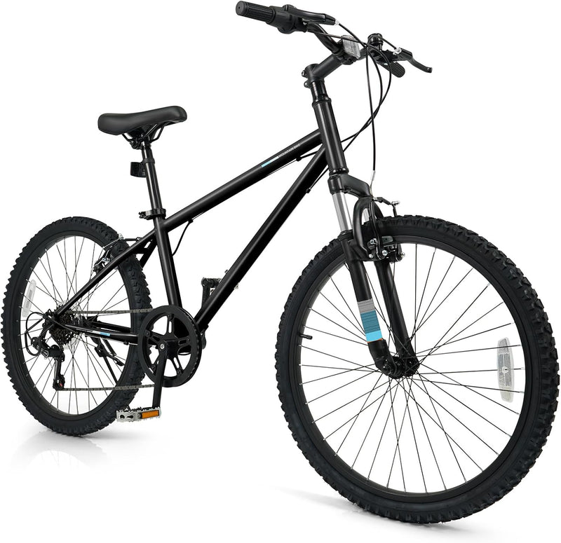 Load image into Gallery viewer, Goplus 20/24 Inch Kids Mountain Bike w/ 6-Speed Drivetrain &amp; Suspension Fork
