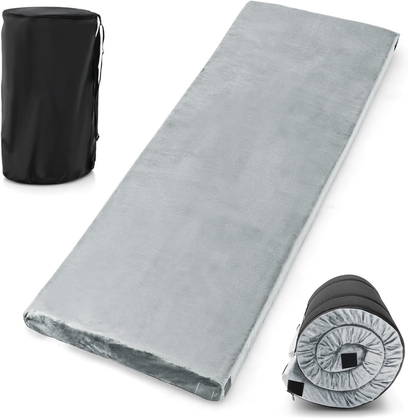 Load image into Gallery viewer, Goplus Memory Foam Camping Mattress, Waterproof Roll Up Floor Mattress with Carrying Bag
