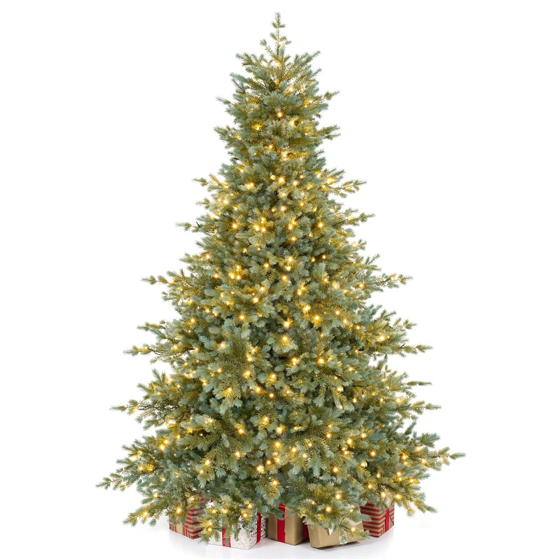 Load image into Gallery viewer, Goplus 5ft/6ft/7ft/8ft Pre-Lit Aspen Christmas Tree Holiday Decoration Tree for Home
