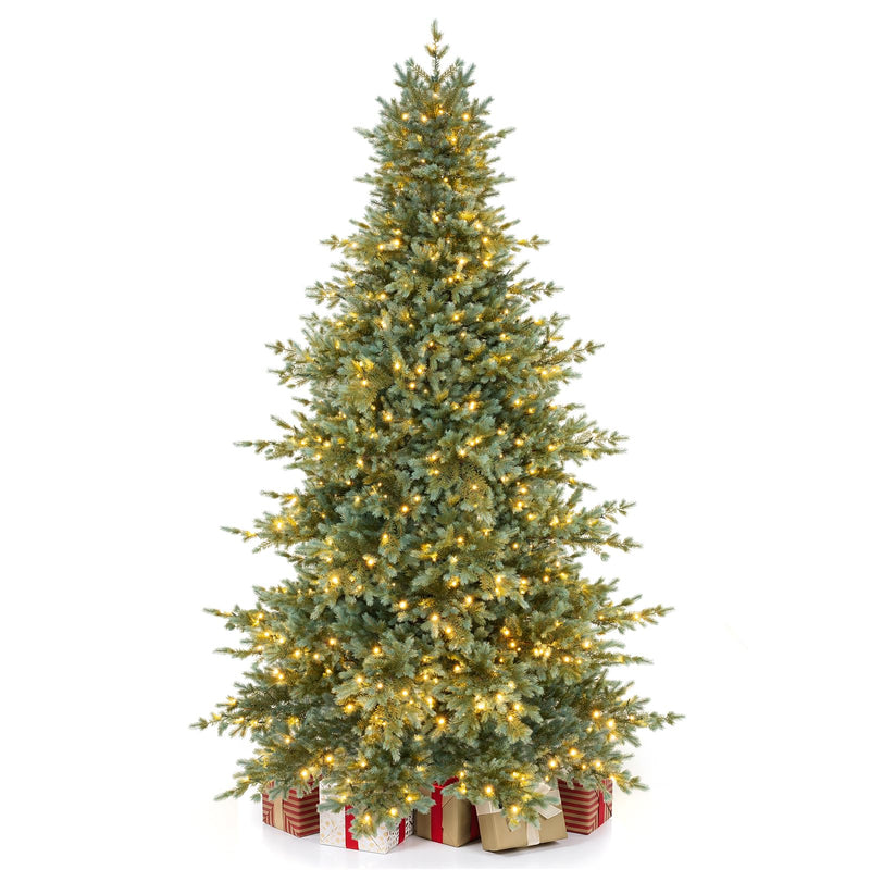 Load image into Gallery viewer, Goplus 5ft/6ft/7ft/8ft Pre-Lit Aspen Christmas Tree Holiday Decoration Tree for Home
