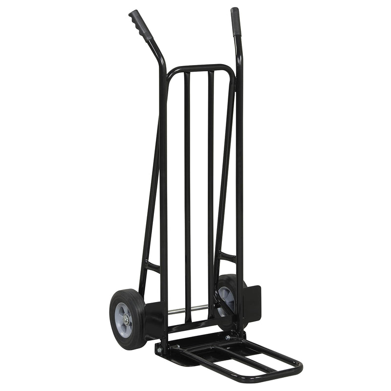 Load image into Gallery viewer, Goplus Hand Truck Dolly Heavy Duty Metal Moving Dolly Cart with Dual Foldable Nose Plates
