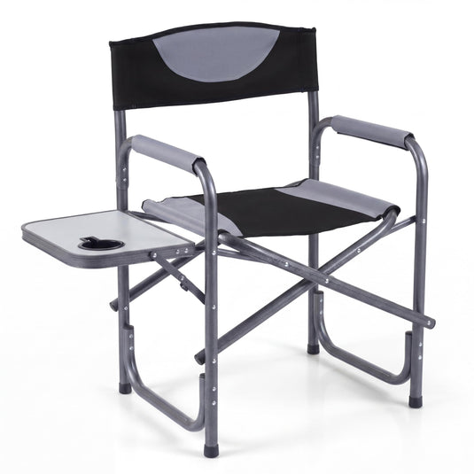 Goplus Folding Camping Chair Lightweight Directors Lawn Chair | Max Load 400LBS