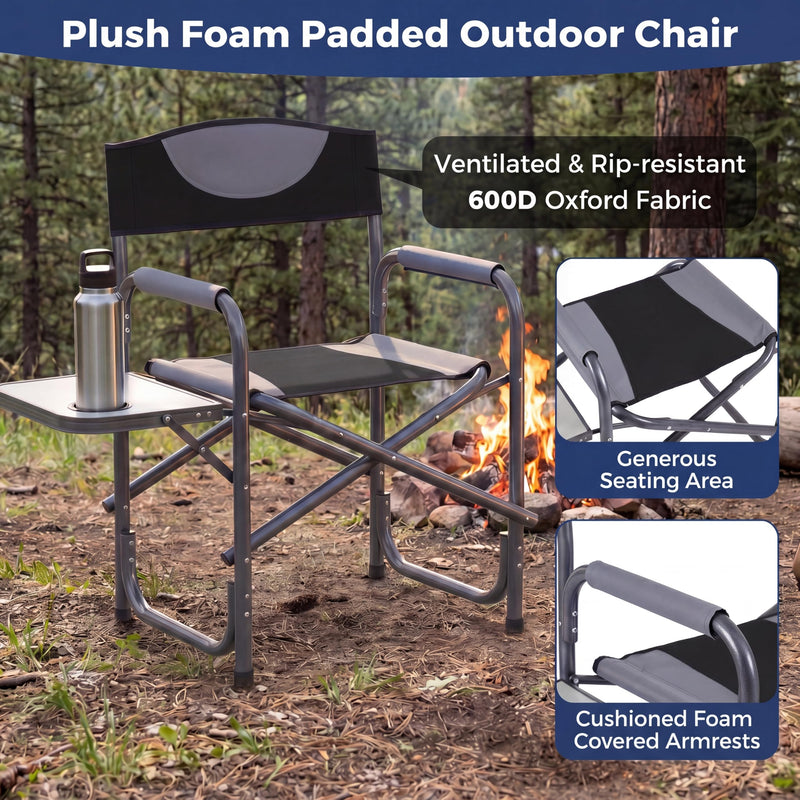 Load image into Gallery viewer, Goplus Folding Camping Chair Lightweight Directors Lawn Chair | Max Load 400LBS
