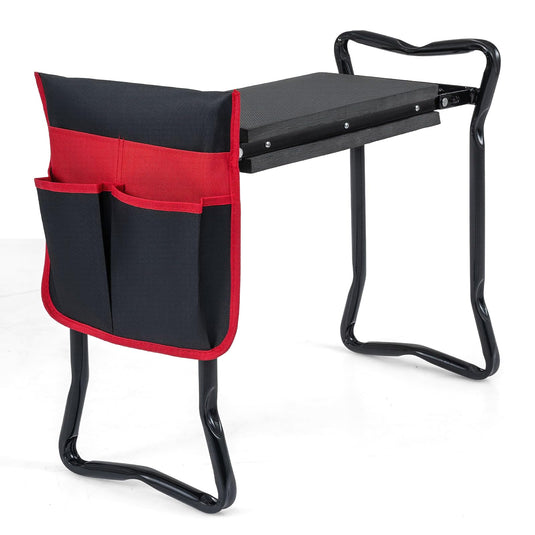 Folding Garden Kneeler Bench Heavy Duty Gardener Kneeling Pad Cushion