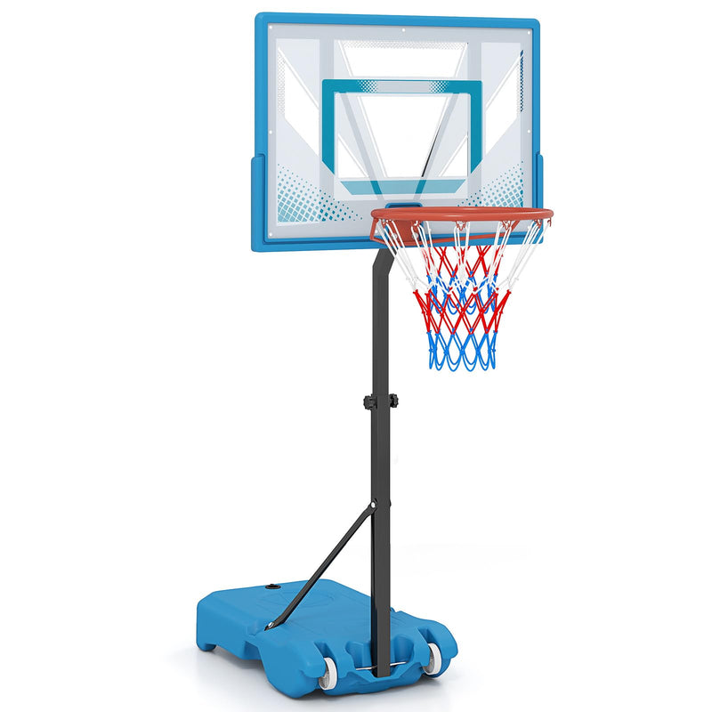 Load image into Gallery viewer, Goplus Pool Basketball Hoop | Height Basketball Goal with 32" Shatterproof Backboard

