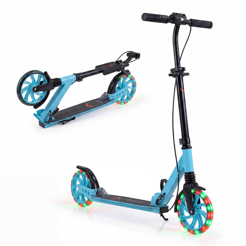 Load image into Gallery viewer, Goplus Foldable Kick Scooter for Teens Adults with Light-up Wheels
