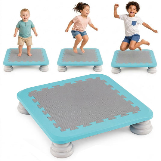 Goplus Mini Trampoline for Kids with 4 Non‑Slip Removable Foot Pads | 25.5