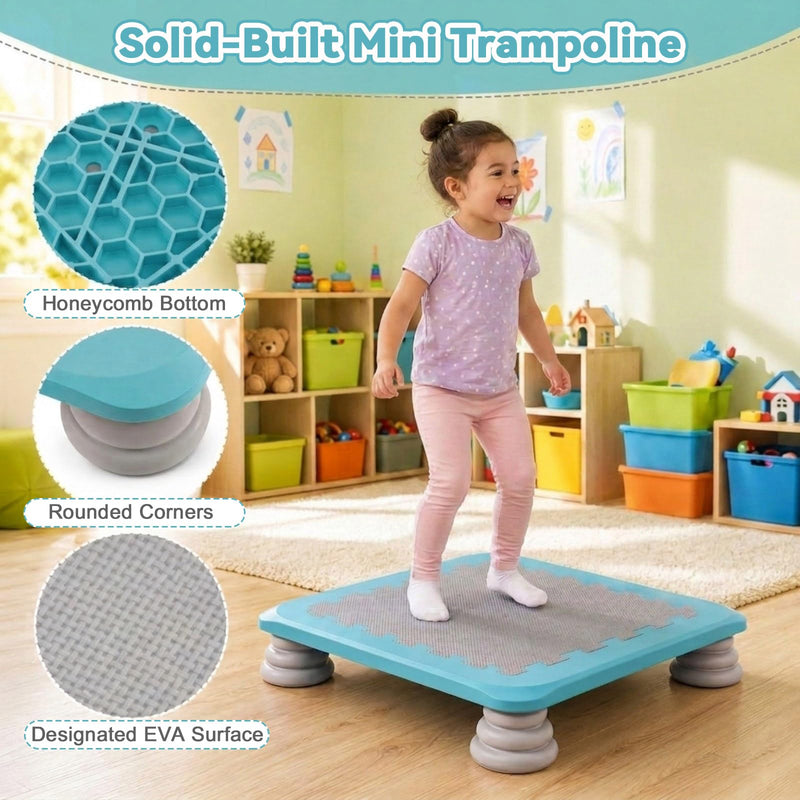 Load image into Gallery viewer, Goplus Mini Trampoline for Kids with 4 Non‑Slip Removable Foot Pads | 25.5" Rebounder for Boys Girls
