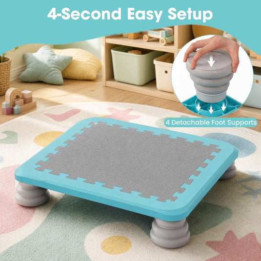 Goplus Mini Trampoline for Kids with 4 Non‑Slip Removable Foot Pads | 25.5" Rebounder for Boys Girls