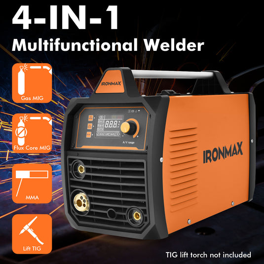 Goplus 110/220V Stick Welder, 3 in 1 MIG/TIG/MMA 160 Amp Digital Inverter IGBT Welding Machine w/LCD Display