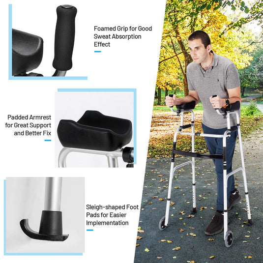 Foldable Standard Walker - GoplusUS