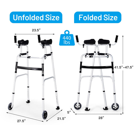 Foldable Standard Walker - GoplusUS