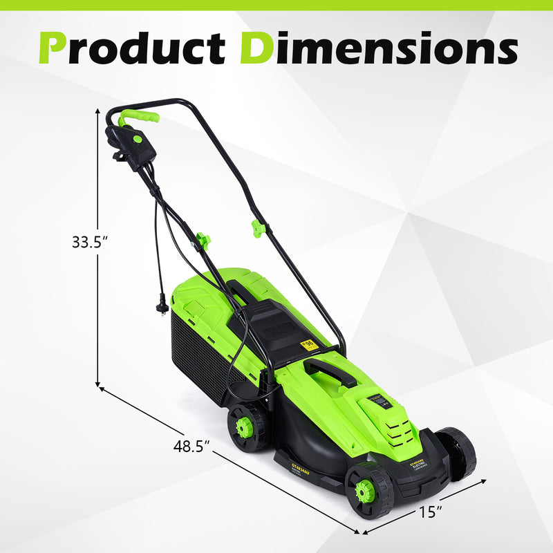 Load image into Gallery viewer, Goplus Electric Lawn Mower, 2-in-1 Versatile Corded Lawn Mower, 10 AMP Motor, 13" Cutting Deck

