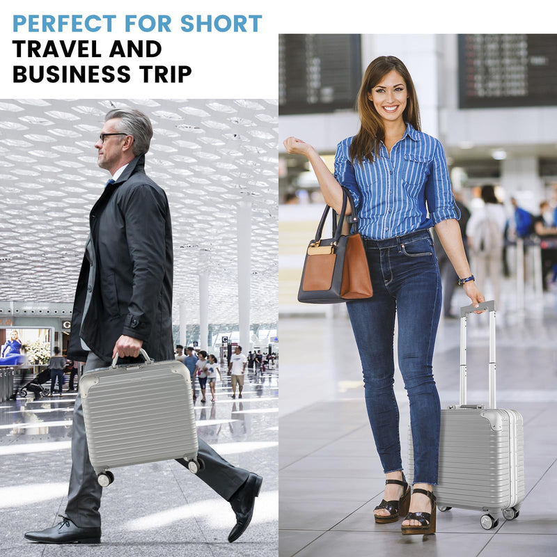 Load image into Gallery viewer, Goplus 16 Inch Underseat Carry On Luggage, Airline Approved Lightweight Mini Suitcase
