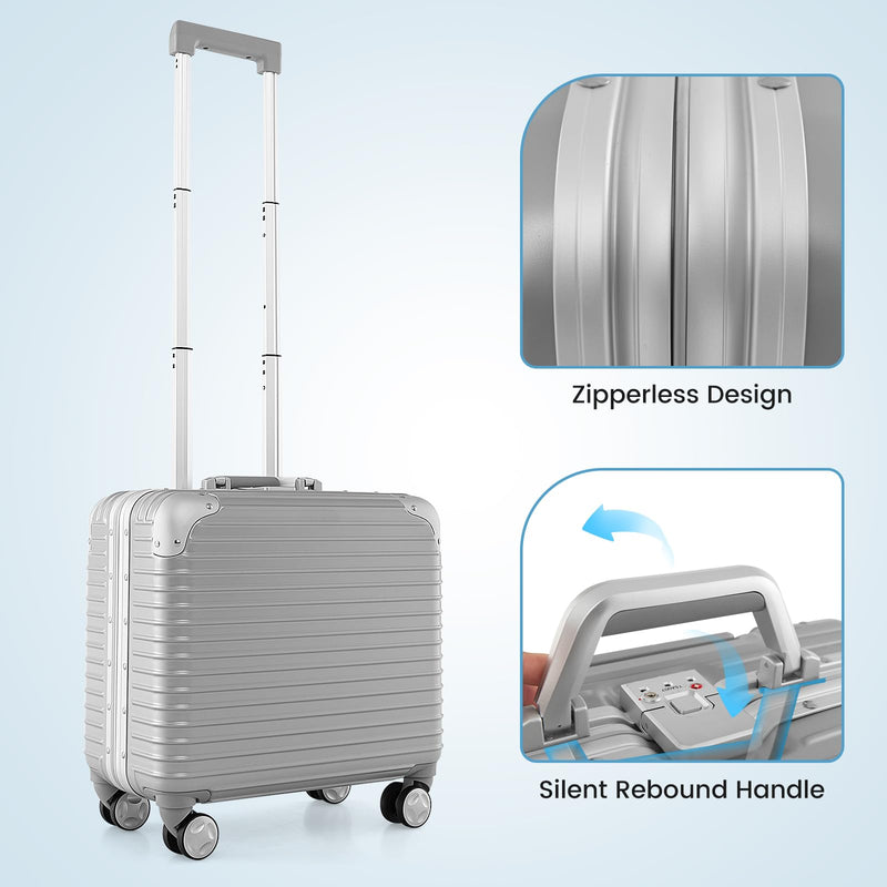 Load image into Gallery viewer, Goplus 16 Inch Underseat Carry On Luggage, Airline Approved Lightweight Mini Suitcase
