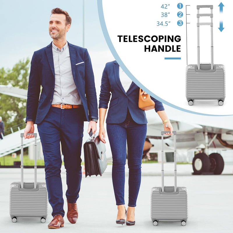 Load image into Gallery viewer, Goplus 16 Inch Underseat Carry On Luggage, Airline Approved Lightweight Mini Suitcase
