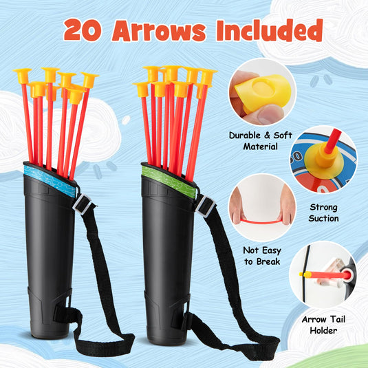 Goplus 2 Pack Bow and Arrow Set for Kids