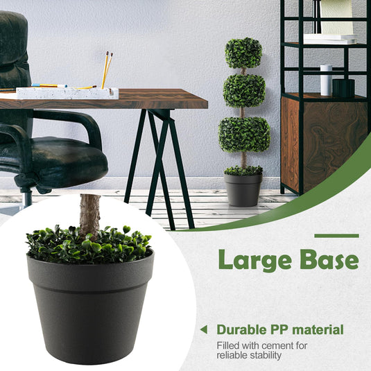 Goplus 35¡± Artificial Boxwood Topiary Tree