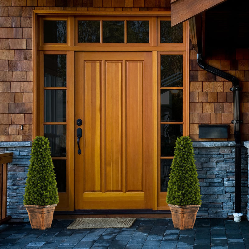 Load image into Gallery viewer, Goplus 3ft Artificial Boxwood Topiary Tree
