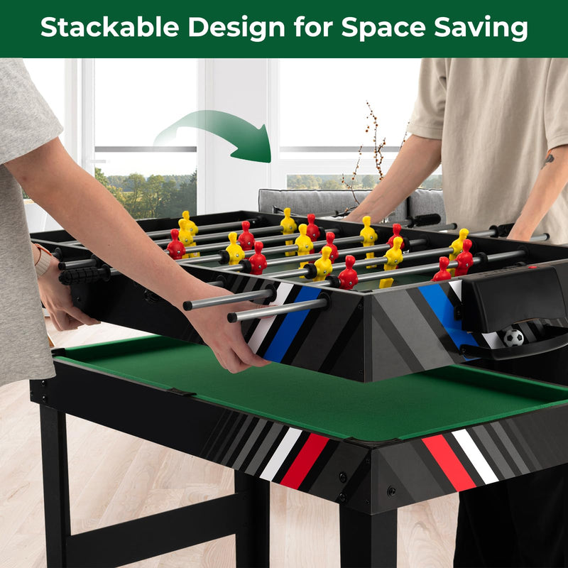 Load image into Gallery viewer, Goplus 4-in-1 Combination Game Table, Multi Game Table Set with Soccer, Air Hockey, Billiards, Table Tennis
