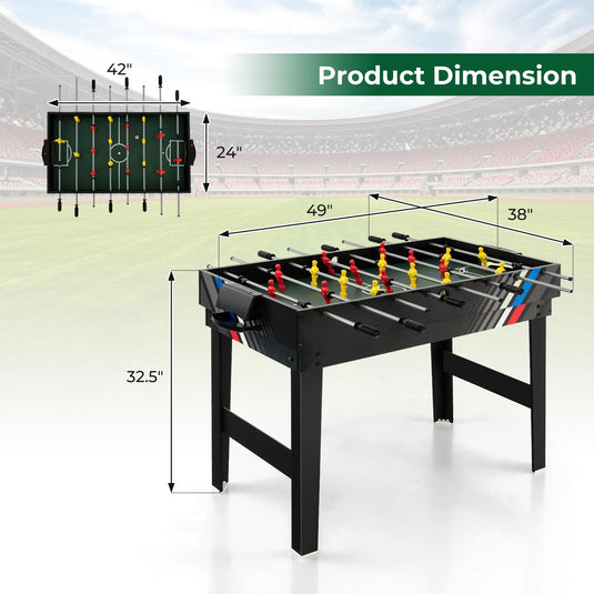 Goplus 4-in-1 Combination Game Table, Multi Game Table Set with Soccer, Air Hockey, Billiards, Table Tennis