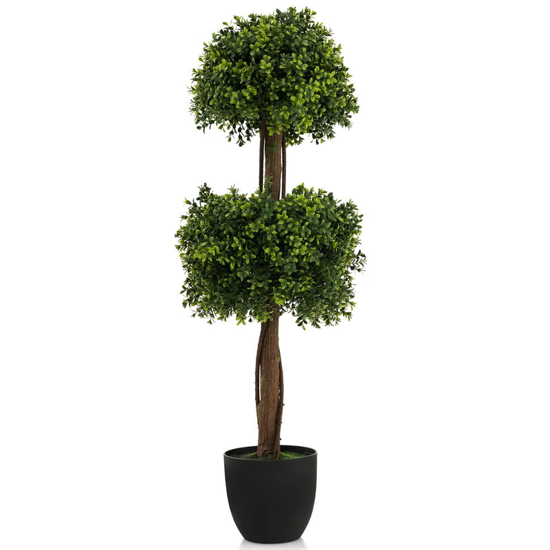 Load image into Gallery viewer, Goplus 40&quot; Artificial Boxwood Topiary Ball Tree

