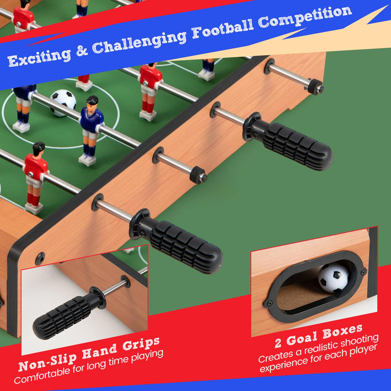 Load image into Gallery viewer, Goplus Foosball Table, 20 Inch Mini Tabletop Soccer Table with 2 Balls, Score Keepers, Portable Football Table for Kids
