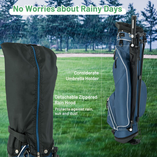 golf bag rain umbrella Goplus Golf Stand Bag, Lightweight Golf Club Bag with 4 Way Top Divide – Goplusus.com