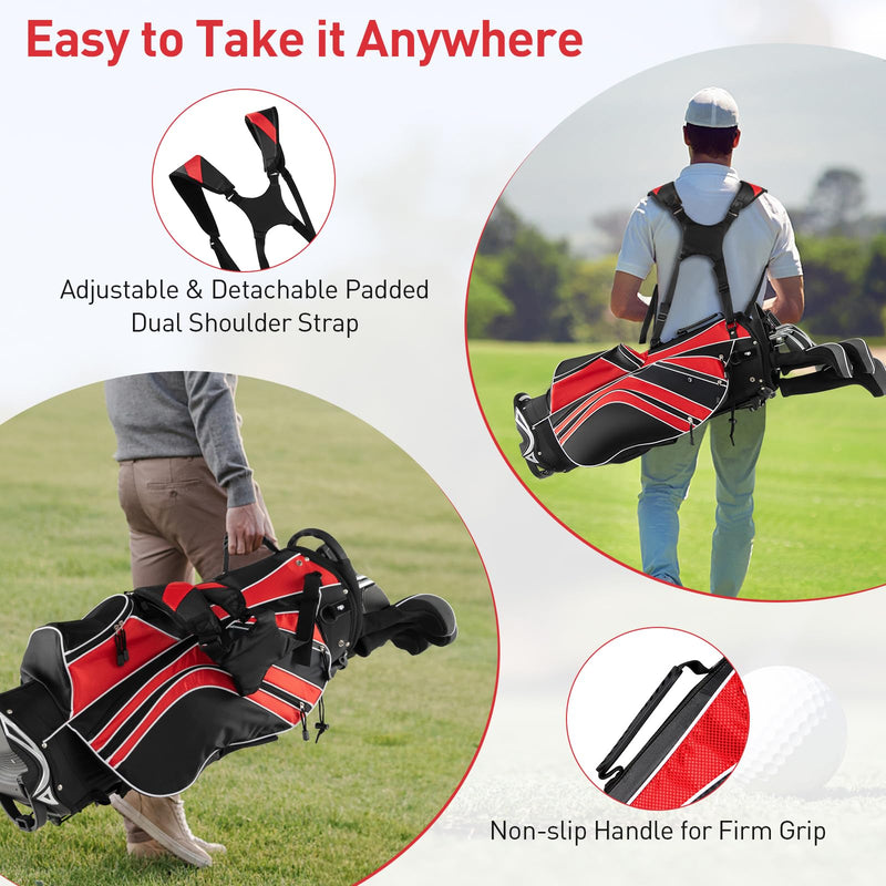 Load image into Gallery viewer, Goplus Golf Stand Bag, Lightweight Golf Club Bag
