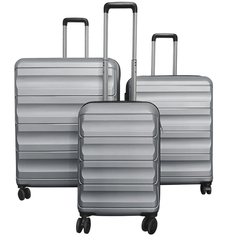Load image into Gallery viewer, Goplus 20/24/28 Inch Lightweight Hardshell Suitcases with 360° Spinner Wheels(3 Piece Wide Cross Stripe)
