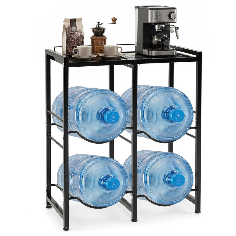 Load image into Gallery viewer, Goplus 5 Gallon/18.9 L Water Jug Holder for 4 Bottles (Large Top Shelf)
