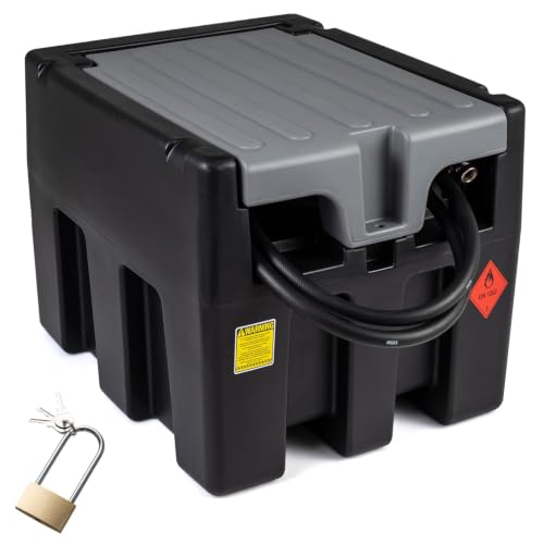 Load image into Gallery viewer, Goplus Portable Diesel Tank 53 Gallon Capacity &amp; 13.2GMP | LLDPE Fuel Tank with 12V Electric Transfer Pump
