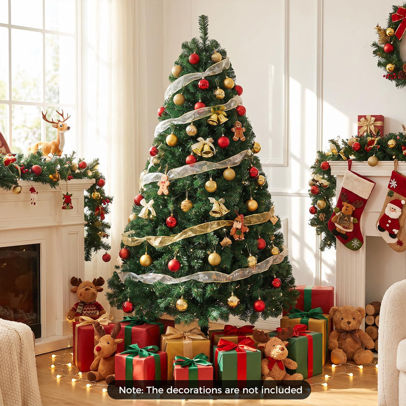 Load image into Gallery viewer, Goplus 6ft Pre-Lit Artificial Christmas Tree with 230 LED Lights and 735 PVC Tips
