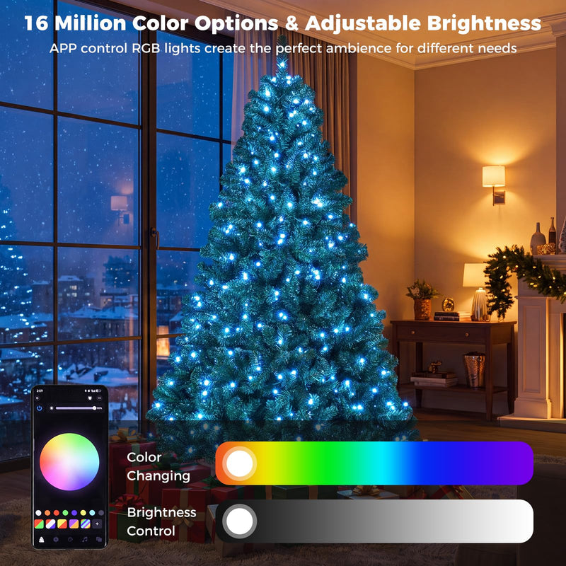 Load image into Gallery viewer, Goplus 6 ft Smart Pre-Lit Christmas Tree with Remote &amp; APP Home Office Decoration
