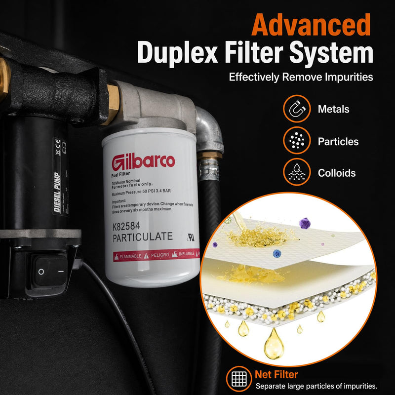 Load image into Gallery viewer, Goplus Portable Diesel Tank 53 Gallon Capacity &amp; 13.2GMP | LLDPE Fuel Tank with 12V Electric Transfer Pump

