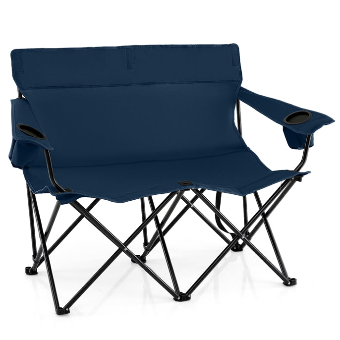 Load image into Gallery viewer, Goplus Double Camping Chair Oversized Heavy Duty Camping Loveseat
