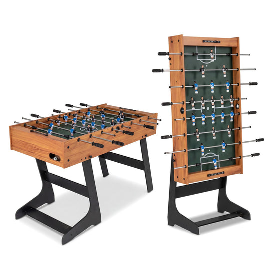 Goplus 48" Folding Foosball Table Full Competition Size Soccer Table for Adults Family Night