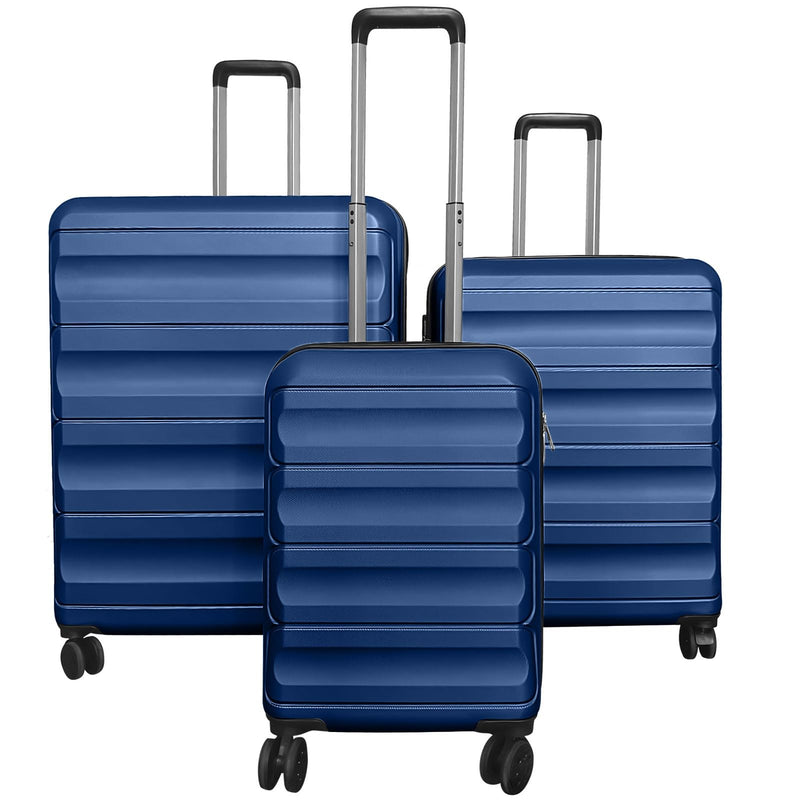 Load image into Gallery viewer, Goplus 20/24/28 Inch Lightweight Hardshell Suitcases with 360° Spinner Wheels(3 Piece Wide Cross Stripe)
