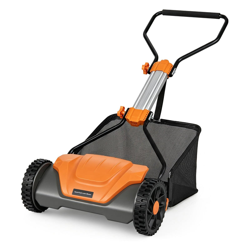 Load image into Gallery viewer, Goplus 16 Inch 5-Blade Push Reel Lawn Mower | Walk-Behind Manual Cordless Grass Cutter
