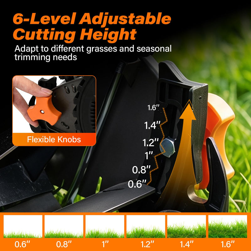 Load image into Gallery viewer, Goplus 16 Inch 5-Blade Push Reel Lawn Mower | Walk-Behind Manual Cordless Grass Cutter
