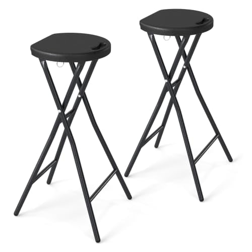Load image into Gallery viewer, Goplus Folding Stool 27.5" Counter Height Backless Bar Chair for Kitchen Island Bar Table Patio

