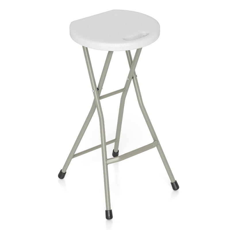 Load image into Gallery viewer, Goplus Folding Stool, 28 inch Foldable Camping Stool for Adults with 330 lb Capacity
