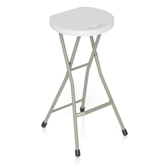 Goplus Folding Stool, 28 inch Foldable Camping Stool for Adults with 330 lb Capacity