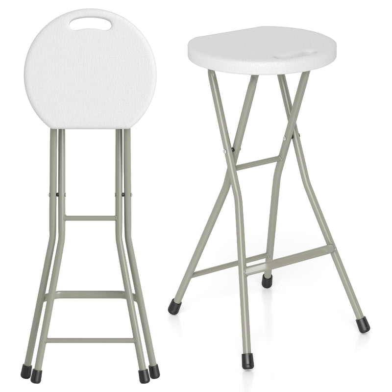 Load image into Gallery viewer, Goplus Folding Stool, 28 inch Foldable Camping Stool for Adults with 330 lb Capacity
