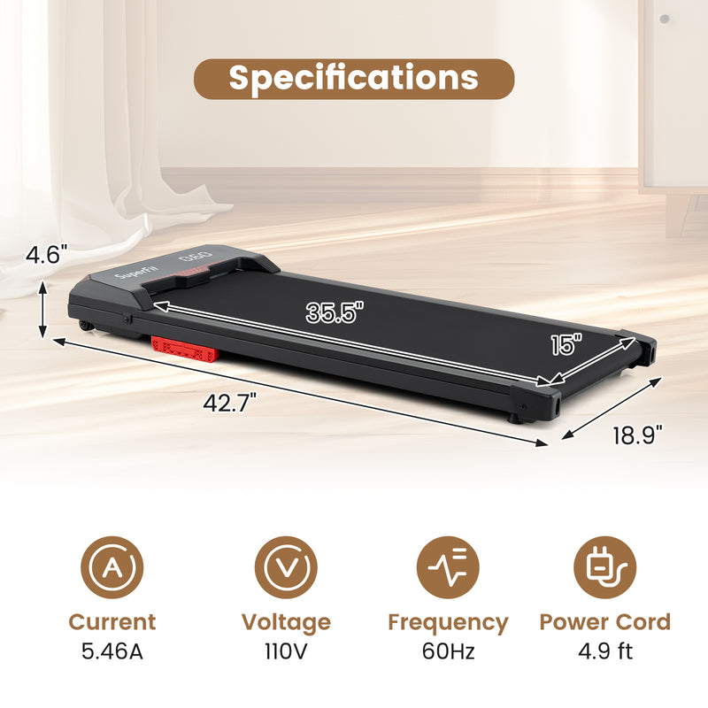 Load image into Gallery viewer, Goplus Walking Pad, 2.5HP 340LBS Capacity Under Desk Treadmill with Remote Control
