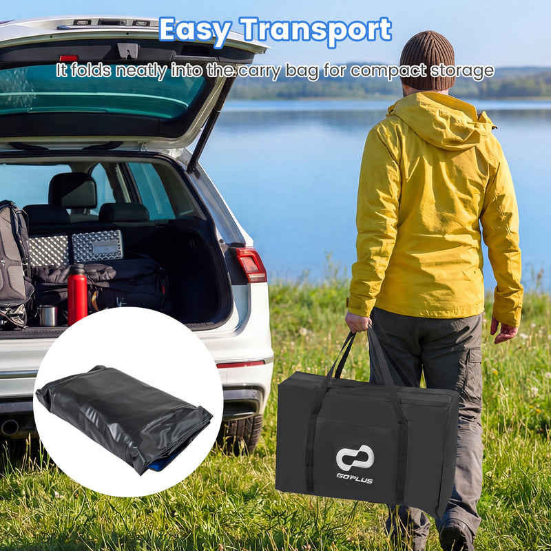 Load image into Gallery viewer, Goplus 12.5 ft Inflatable Kayak – 2-Person Canoe with 507 lbs Capacity for Fishing, Camping &amp;Exploring
