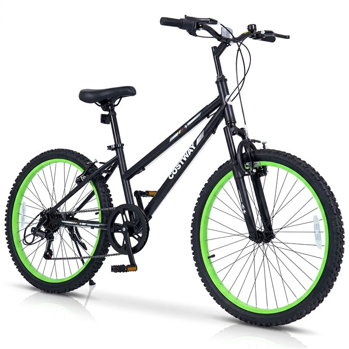Load image into Gallery viewer, Goplus 20/24 Inch Kids Mountain Bike | 7 Speed Bicycle w/Suspension Fork
