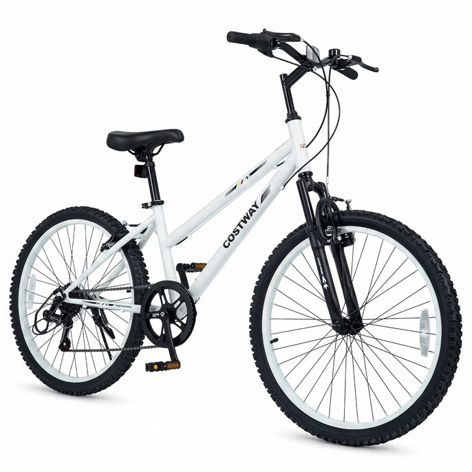 Load image into Gallery viewer, Goplus 20/24 Inch Kids Mountain Bike | 7 Speed Bicycle w/Suspension Fork
